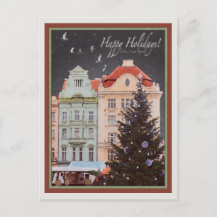 Plzen - Christmas Tree (RG) Holiday Postcard