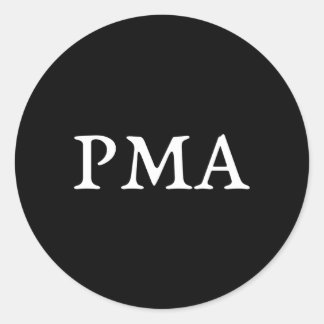 Pma Positive Tal Attitude Classic Round Sticker