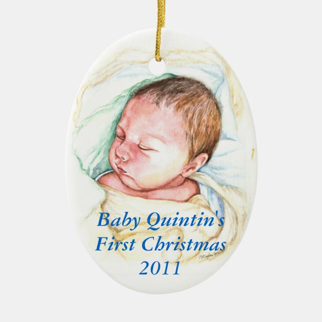 PMACarlson Baby's First Christmas Ornament (Front)