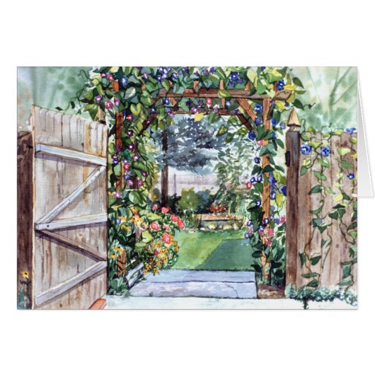 PMACarlson Garden Gate Card (Front Horizontal)