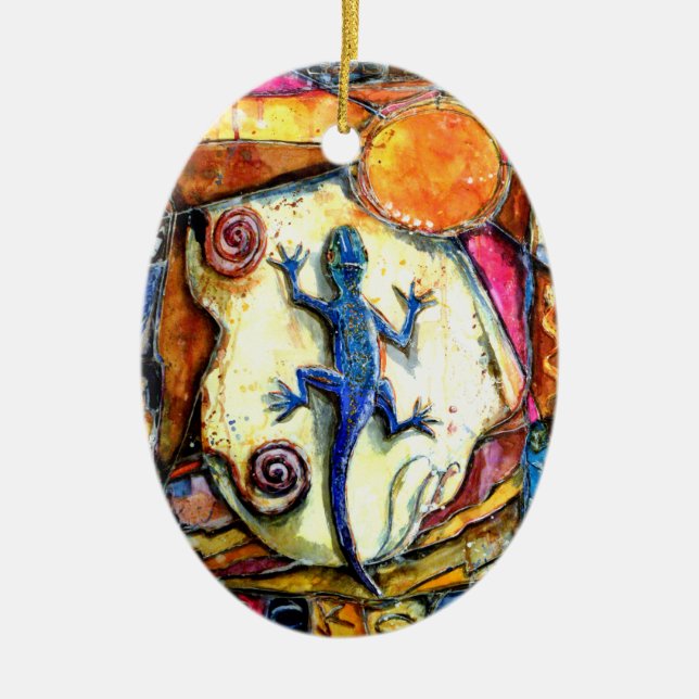 PMACarlson Gecko Ornament (Front)