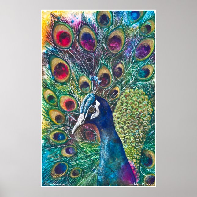 PMACarlson Golden Peacock Poster (Front)