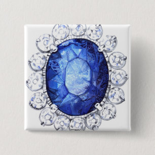 PMACarlson Royal Sapphire Button