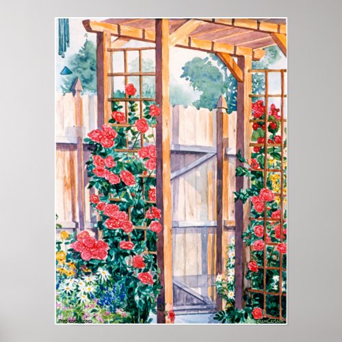 PMACarlson Tropicana Roses Poster