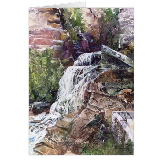 PMACarlson  Waterfall at Robert Treman SP Card (Front)