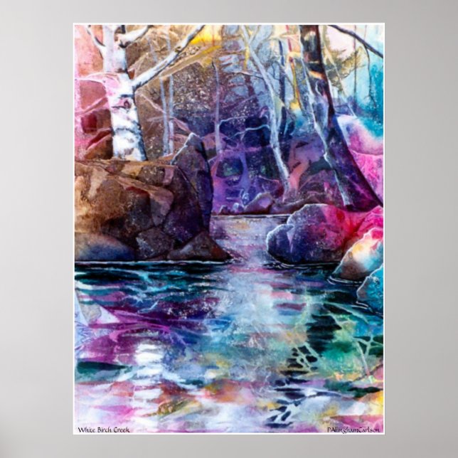 PMACarlson White Birch Creek Poster (Front)