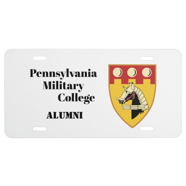 PMC ALUMNI PLATE (PERSONALIZE) (Front)