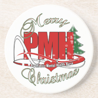 PMH Psychiatric-Mental Health Nurse CHRISTMAS Coaster