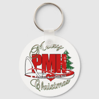 PMH Psychiatric-Mental Health Nurse CHRISTMAS Keychain