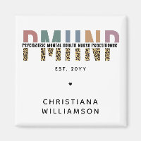 PMHNP Leopard Print Psychiatric Mental Health NP