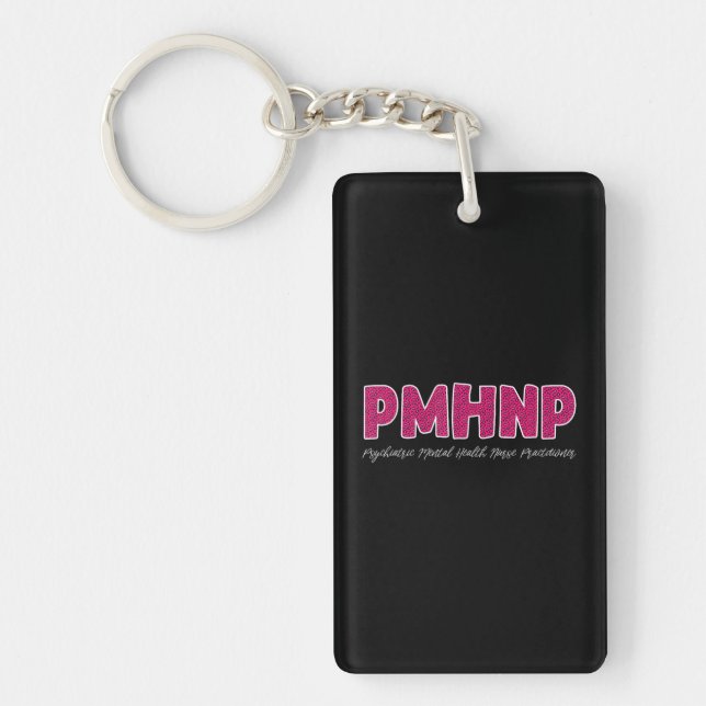 PMHNP Psychiatric Mental Health Nurse Keychain (Front)