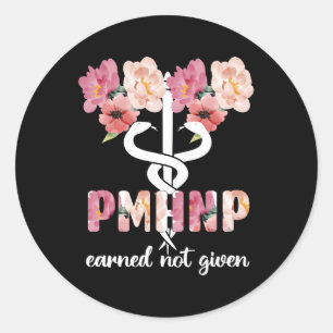 Pmhnp Psychiatric Tal Health Nurse Practitioner Classic Round Sticker