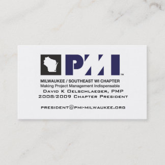PMI Milwaukee Biz Card