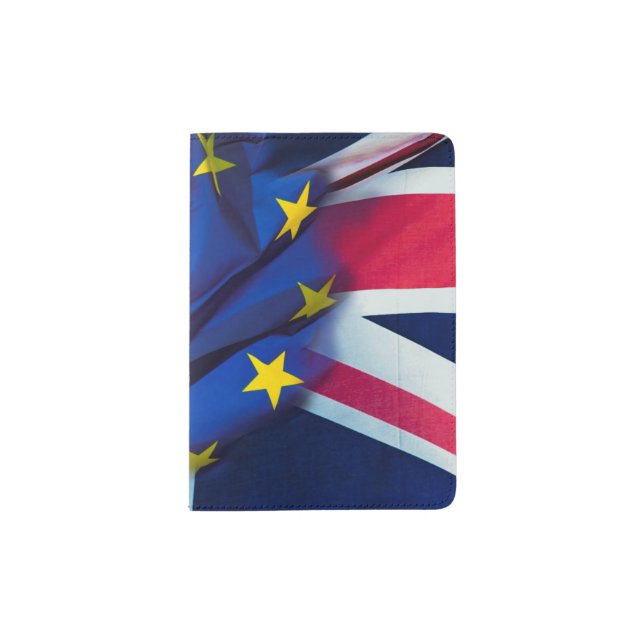 PMP Magazine Passport cover EU/UK Flags (Front)