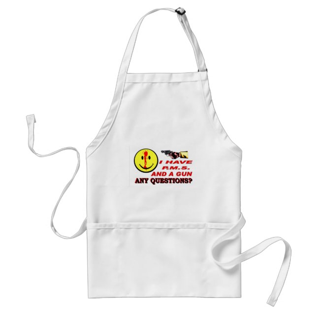 PMS & A GUN ADULT APRON (Front)