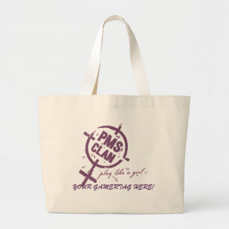 PMS Handbag- Purple Logo Large Tote Bag