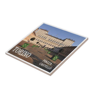PMT010 TURIN, Piazza Castello, Italy, Ceramic Tile