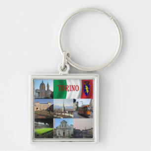 PMT012 TURIN, Mosaic, Piedmont, Italy, Keychain