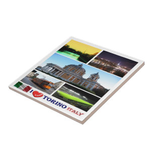 PMT015 TURIN I Love, Mosaic, Italy, Ceramic Tile