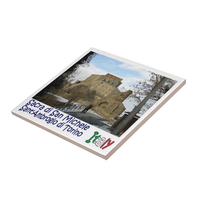 PMT019 TURIN Saint Ambrogio, Italy, Ceramic Tile (Side)