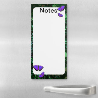 PN 16 Purple Butterflies Magnetic Notepad