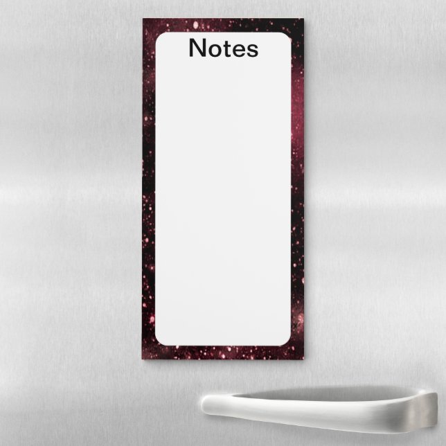 PN 19 Rose Gold Glitter Magnetic Notepad (In Situ)