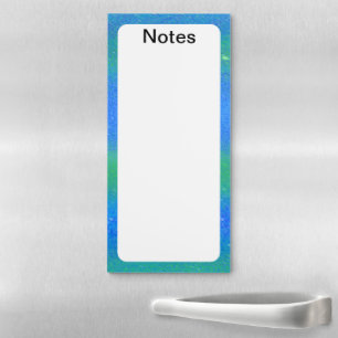 PN 23 Vibrant Blue and Green Magnetic Notepad