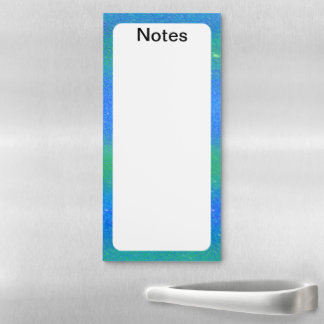 PN 23 Vibrant Blue and Green Magnetic Notepad