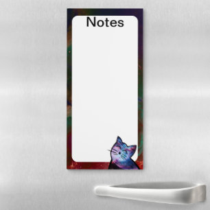 PN 34 Silly Galaxy Cat Magnetic Notepad