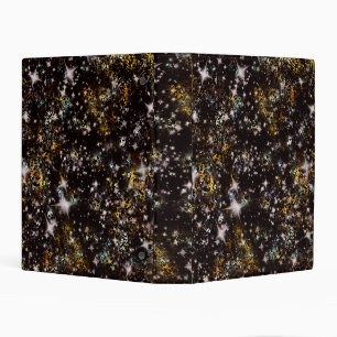 PN 3 Black Gold Sparkle Mini Binder