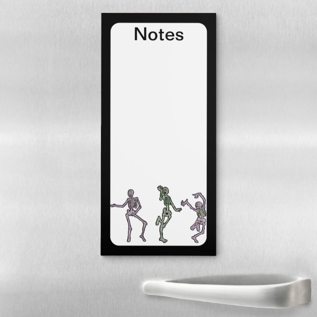 PN 48 Skeleton Dance Magnetic Notepad (In Situ)