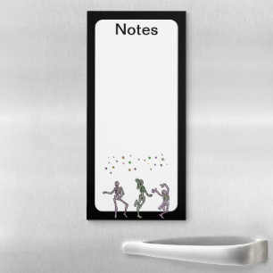 PN 70 Skeleton Dance in Stars Magnetic Notepad