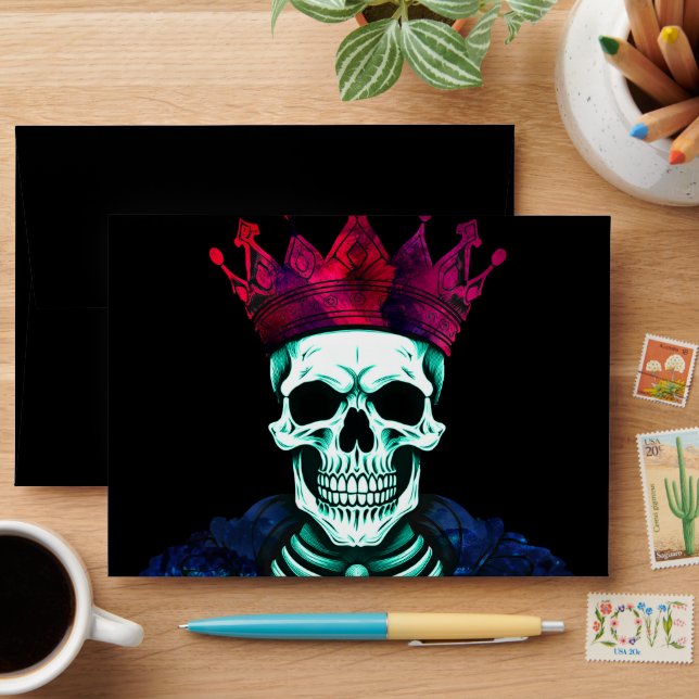 PN 71 Skeleton King (Red & Blue) Envelope (Desk)