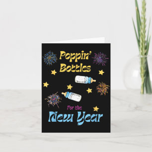 Pn Bottles For The New Year Funny  Card