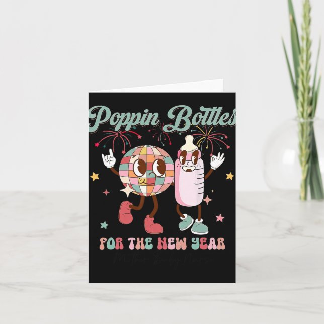 Pn Bottles For The New Year, Mother Baby Nurse  Card (Front)