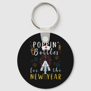 Pn Bottles For The New Year Nurse  Keychain