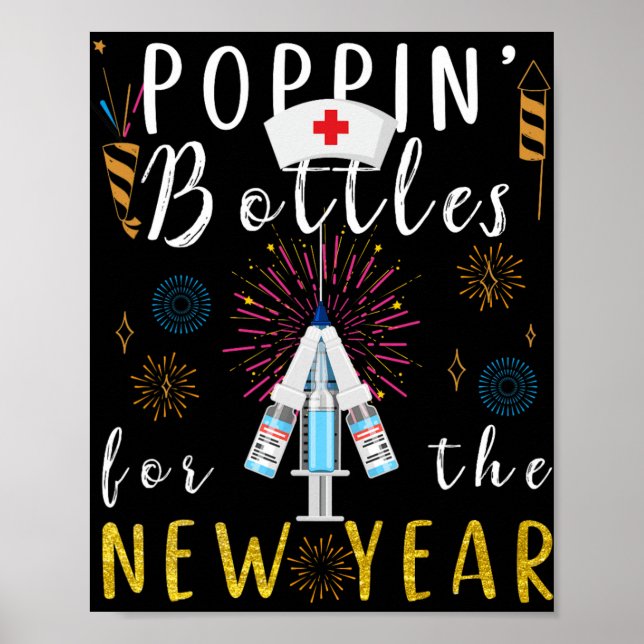 Pn Bottles For The New Year Nurse  Poster (Front)