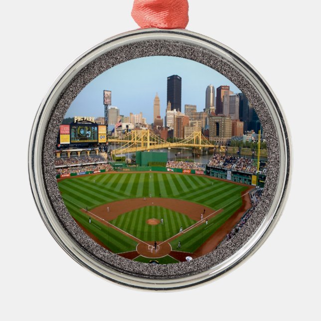 PNC Park-Pittsburgh-Christmas Ornament-Premium Metal Ornament (Front)