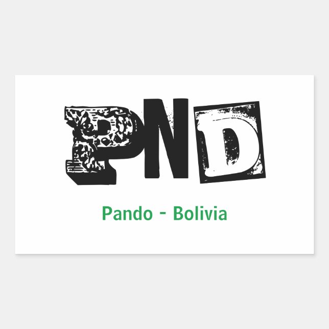 PND Pando Bolivia sticker (Front)