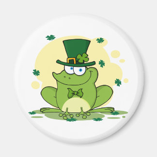 png_4678-Safe-Happy-Irish FROGGY FROG Clovers Magnet