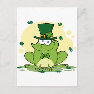 png_4678-Safe-Happy-Irish FROGGY FROG Clovers Postcard