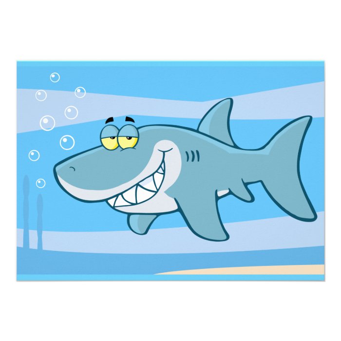 png_cartoon shark underwater Funny blue fish Custom Announcements