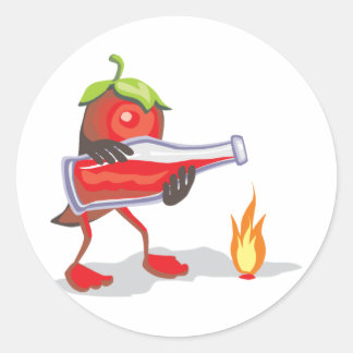 png_CincoDeMayo-015 Mayo mexican mexico chili hot Classic Round Sticker