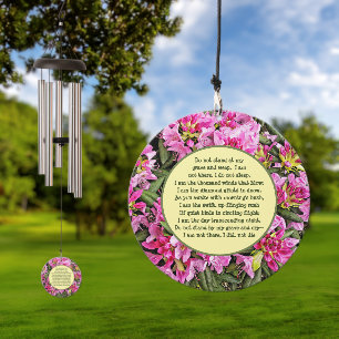 PNK FLORAL CUSTOMIZABLE MEMORIAL WIND CHIME