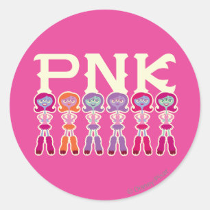 PNK - Scare Students Classic Round Sticker