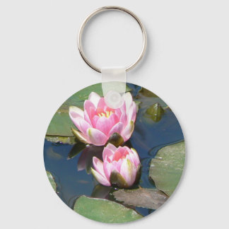 Pnk Water Lilies Keychain