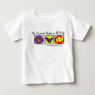 PNP Kids My Favorite Breed is Rescue Baby T-Shirt