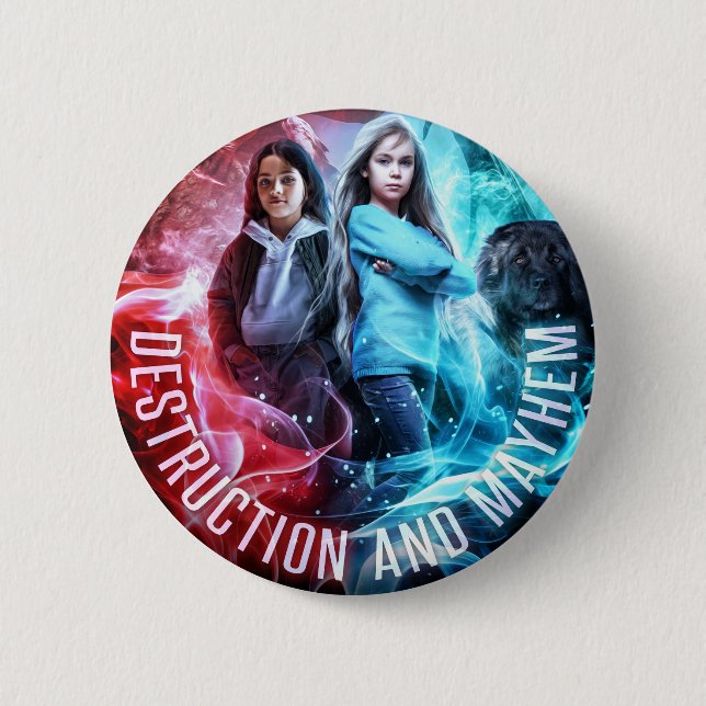 Pnut & Cece  Button (Front)