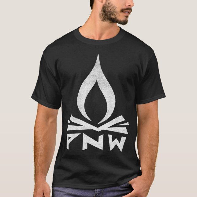PNW Campfire u2013 Cascadia Pacific Northwest  T-Shirt (Front)