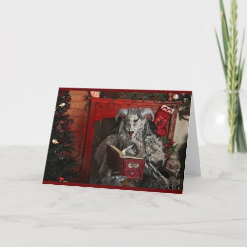 PNW Krampus Folded Holiday Card